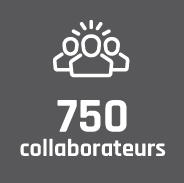 750 collaborateurs